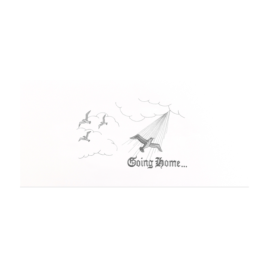 Going Home - Panel - White Silver