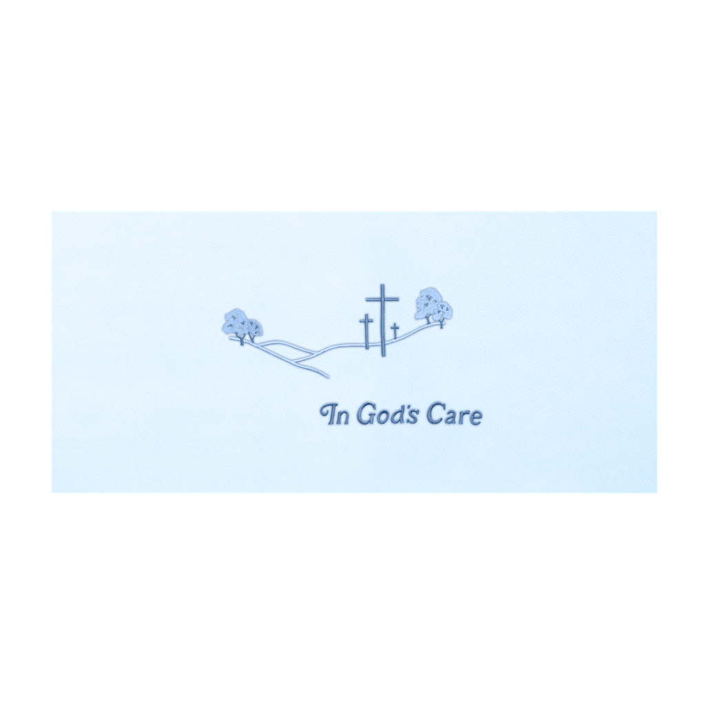 In God's Care - Panel - Blue