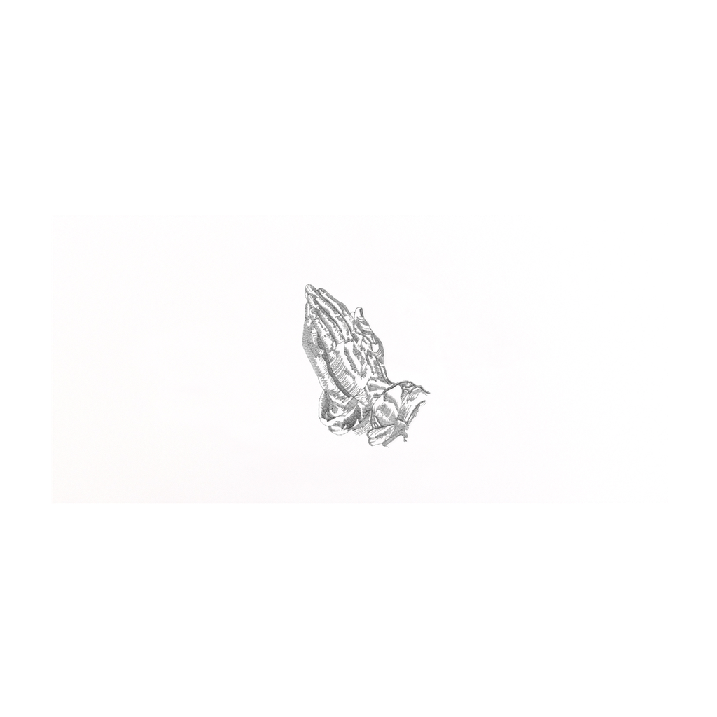 Praying Hands - Panel - White Silver